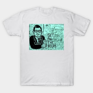 Get on the Beers with Dan Andrews Blue T-Shirt